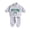 Light Gray, variant on Futezty Toddler Boys Girls Clothes Fall Winter Outfit Sets, Baby Outfits Long Sleeve Crew Neck Letter Embroidery Stretch Waistband 6M 1T 2T 3T 4T 5T 2 PC Playwear Set