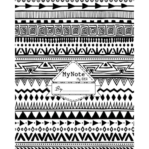 Notebook: My Note My Idea,8 x 10, 110 pages: Boho-style (Paperback)