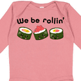 thumbnail image 4 of Inktastic We Be Rollin Cute Sushi Boys or Girls Long Sleeve Baby Bodysuit, 4 of 5