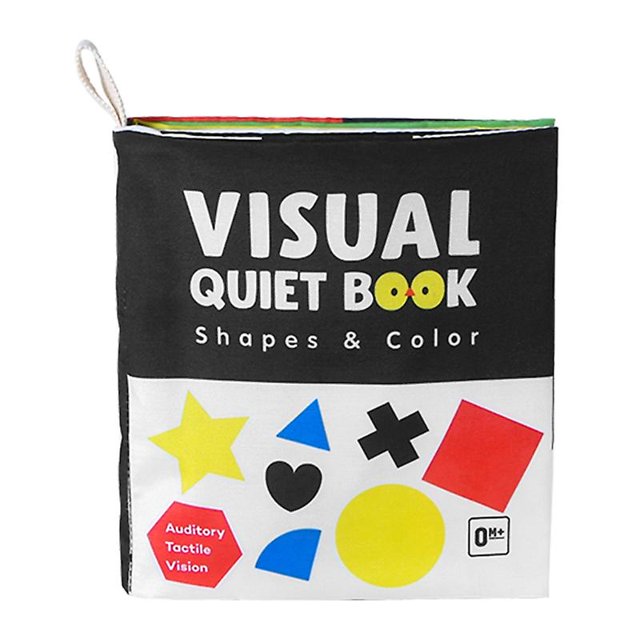 Libro visual, desarrollo cerebral portátil, ayuda didáctica, juguete suave para bebés, regalo de Navidad Feliz Sencillez