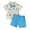 Blue, variant on Suealasg Kids Boys Easter Gentleman Suits Outfits 6M 1T 2T 3T 4T 5T Little Boys Long Sleeve Lapel Button Bunny Print Shirt and Shorts Set Summer Easter -themed Clothing for Child Boys