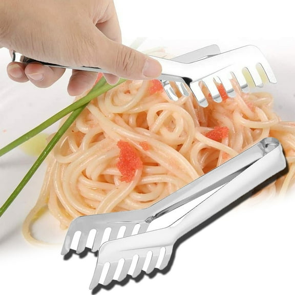 Cheers.US 2 Pcs Spaghetti Tongs - Kitchen Pasta Tongs Stainless Steel Comb Shaped Tongs, Noodles Pasta Clip, Noodles Clip,Food Serving Tools Kitchen Cooking Tool