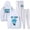 white, variant on Jey Uso Yeet Merch Logo Casual Hoodie Set Pocket Drawstring Hoodie Men's and Women's Sportswear Strap Sweatpants
