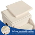 thumbnail image 5 of Uforic Cat Dog Step Stair, 3-Step Pet Stairs with Storage Boxes, 17" Folding Dog Ramp Ladder for Small Medium Dogs/Cats - Beige, 5 of 9
