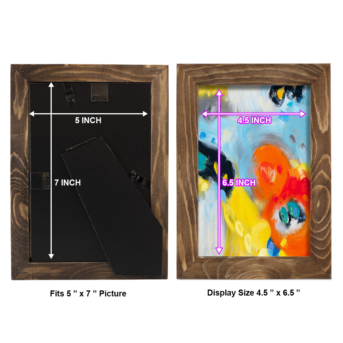 In the Loop II -Framed Print w/glass-Walnut