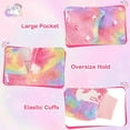 thumbnail image 4 of RAINBEAN Glow in The Dark Wearable Blanket Hoodie with Pocket for Kids 3-6 Birthday Gifts, Soft Warm Sherpa Oversize Blankets Sweatshirt, 4 of 10