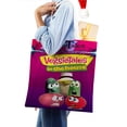 thumbnail image 4 of VeggieTales in the House Bolso de tela con estampado de lienzo para mujer, bolsa de compras reutilizable y estética, con cremallera interior, regalo para mujer,40*45cm., 4 of 6