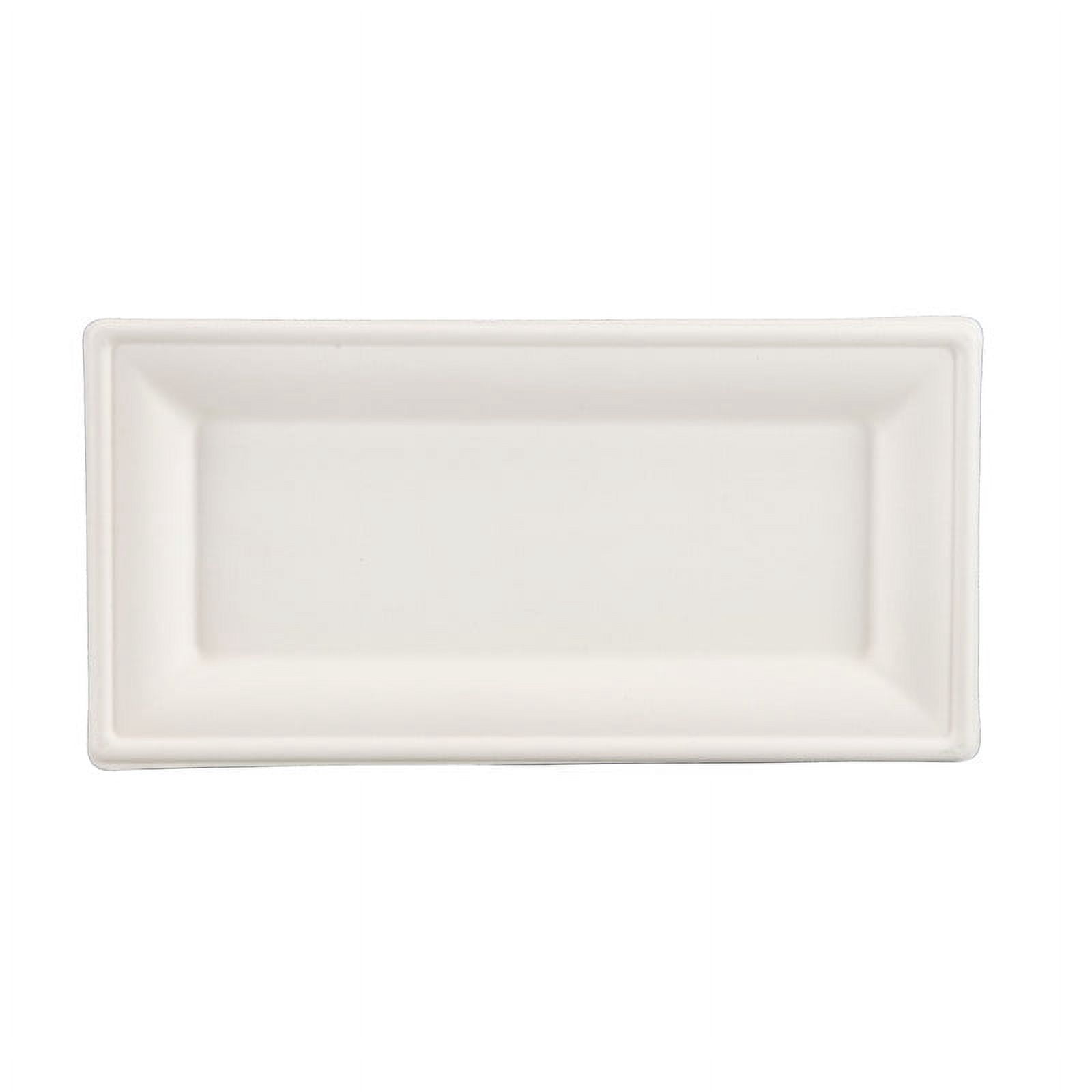Naturezway Pro 10" x 500 Count Bamboo & Sugarcane Disposable Paper Plates