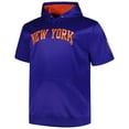 thumbnail image 2 of Men's Profile Royal New York Mets Big & Tall Contrast Short Sleeve Pullover Hoodie, 2 of 3