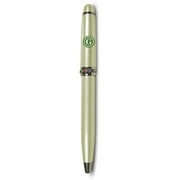 "G" Monogrammed Green Pen - 4.25" with Colored Gems