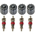 thumbnail image 1 of Dorman Tire Pressure Monitoring System - TPMS Sensor Service Kit 609-126 OE Solutions; With Anodized Aluminum Valve Cores/Valve Caps; Set of 4, 1 of 2