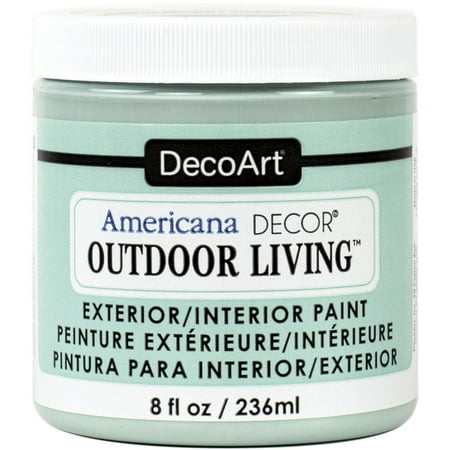 UPC: 0766218091307 | DecoArt Americana Decor Outdoor Living Paint 8oz. Frosted Glass