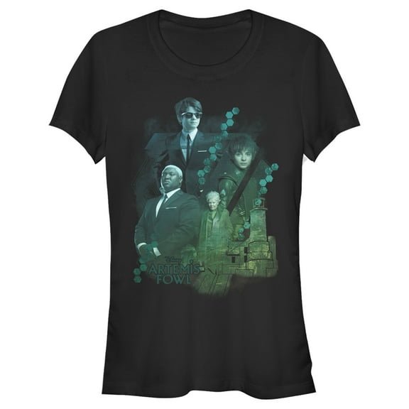 Junior's Disney Artemis Fowl Group Shot Graphic Tee Black X Large