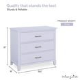 thumbnail image 5 of Dream On Me Universal 3 Drawer Chest I Commode pour chambre d'enfant I Commode à trois tiroirs I Mid Century Modern, 5 of 5