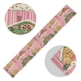 thumbnail image 5 of Yayeee Table Runner 90 inches Long Home Kitchen Dinning Party Decoration, Pink Christmas House, 5 of 7