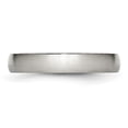 thumbnail image 6 of Auriga Fine Jewelry Stainless Steel Brushed 4 mm Half Round Band for Women Size 12, 6 of 6
