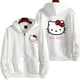 thumbnail image 1 of Chaqueta con capucha y cremallera de Hello Kitty rosa para mujer, sudadera informal de primavera y otoño para hombre, ropa de gran tamaño con dibujos animados de Anime para parejas, 1 of 3