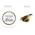thumbnail image 3 of Koyal Wholesale Father Of The Bride Enamel Lapel Pin, Wedding Party Button Pins for Wedding, 1-Piece, 3 of 5