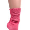 thumbnail image 5 of Lightweight Slouch Socks for Women Extra Thin Hot Pink Cotton Socks 3 Pairs Size 9-11, 5 of 5
