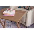 thumbnail image 6 of Contemporary Home Living 5-Piece Folding Tray Table Set with Stand - 26.5" - Brown, 6 of 10