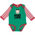 thumbnail image 3 of Inktastic Goat Life Boys or Girls Long Sleeve Baby Bodysuit, 3 of 5