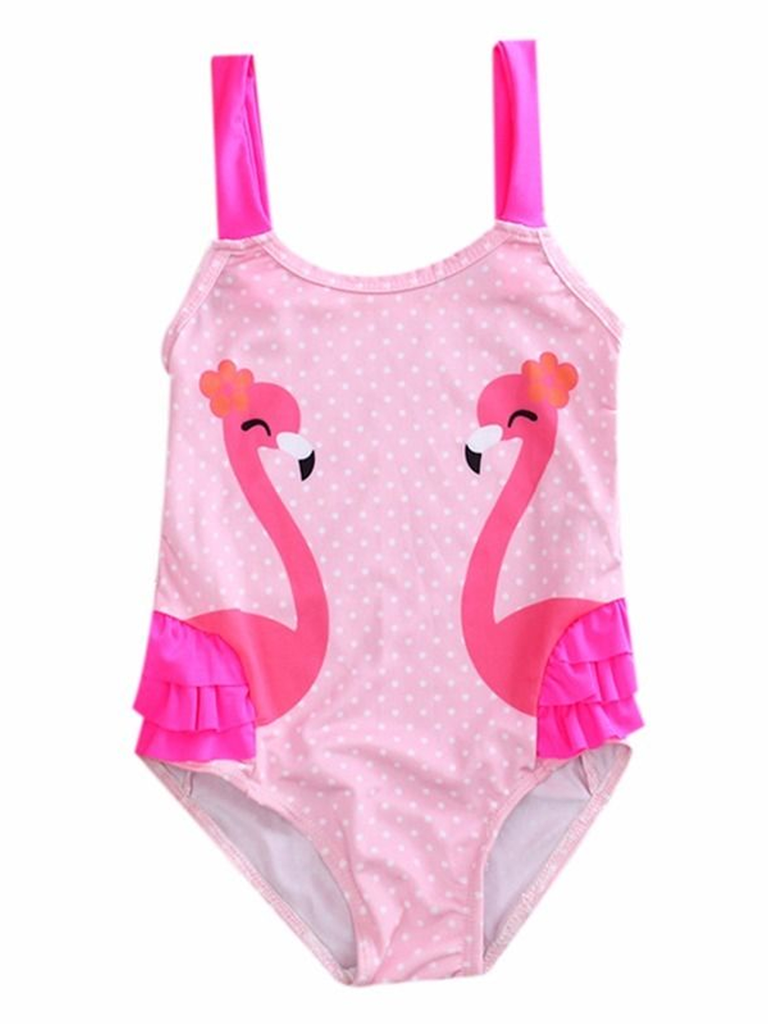 Musuos Charm Kingdom Kids Toddler Girls Swan Print One Piece