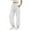 White, variant on Ashirexll Wide Leg Pants Winter Women Pants Fashion Casual Solid Elastic Waist Long Straight Leg Trousers