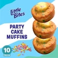 thumbnail image 3 of Little Bites Party Cake Muffins, 10 packs, Cake and Sprinkles Mini Muffins, 15 oz Multipack, 3 of 7