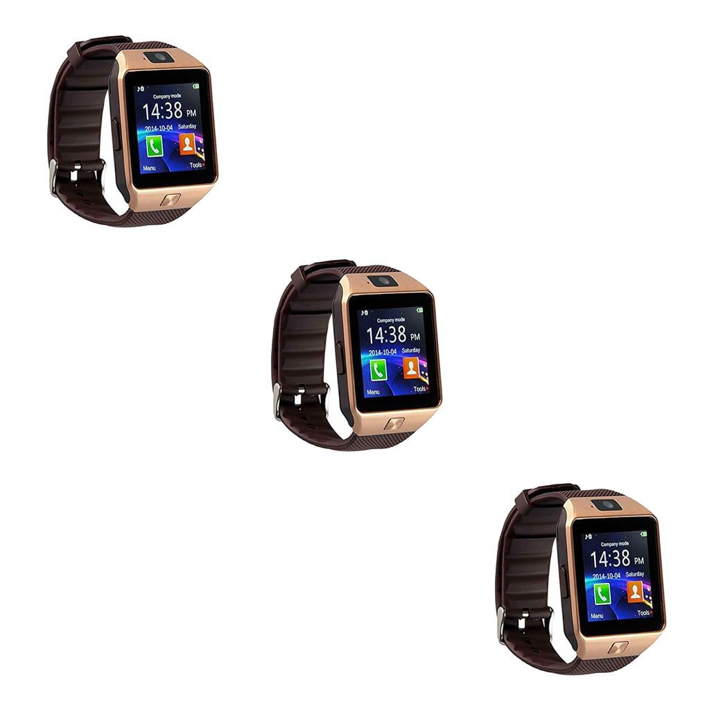 Redempion DZ09 Bluetooth Smart Watch Sports HD LCD Touch Screen SIM For Android/IOS Phone gold 3PCS Redempion DZ09 Bluetooth Smart Watch Sports HD LCD Touch Screen SIM For Android/IOS Phone gold 3PCS