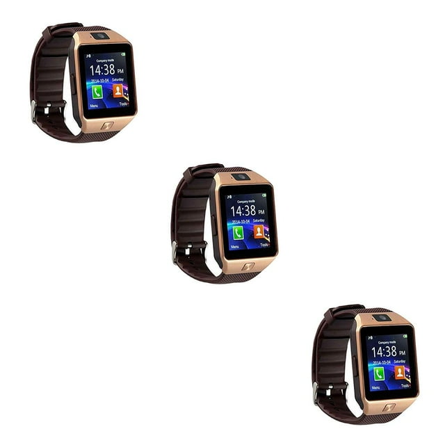 Reloj inteligente Injueey de pantalla táctil de 1,56 pulgadas color Oro