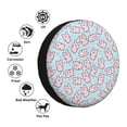 thumbnail image 4 of Rateoe Cute Rabbit Pattern Tire Cover Wheel Protectors Weatherproof Wheel Covers Universal Fit for Trailer Rv SUV Truck Camper Travel Trailers Accessories-15 inch, 4 of 6