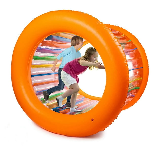 Hoovy 51" Large Inflatable Roller Wheel Outdoor Toy for Kids & Adult