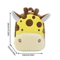 thumbnail image 2 of Cute Animal Plush Mini Backpack Soft Fluffy Cartoon Character Daypack Lightweight Portable Small Storage Bag For Daily Short Trip Outdoor Shopping Travel Accessory, 2 of 3