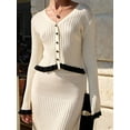thumbnail image 5 of Womens Sweater Sets 2 Piece Outfits Sweater Skirt Set L, 5 of 9