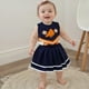 thumbnail image 2 of Traje de animadora CREAIRY para niña pequeña, azul marino, 3-4T, 2 of 7