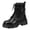 Black, variant on Halloween Platform Ankle Boots for Women Lug Sole Lace Up Studded Motorcycle Riding Boots for Concerts Festivals Cosplay Parties Everyday Wear
