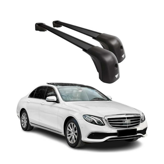 OMAC Premium Roof Rack Cross Bars Compatible with Mercedes E Class W212 Sedan 2010-2016 Aluminium Car Roof Racks, Rooftop Cargo Bars for Ski Luggage Rack Kayak Bike Canoe Snowboard CrossBars 220LB