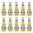 thumbnail image 1 of 10Pcs Banana Socket 4mm Good Electrical Conductivity Stable Transmission Connector Terminals for Industrial EquipmentYellow, 1 of 14
