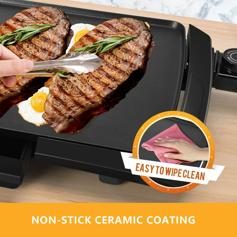  20 8-Serving Extra-Large Nonstick Electric Griddle: Home &  Kitchen