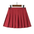 thumbnail image 2 of Ashirexll Summer Skirts, Midi Skirt, Children Solid Color Short Skirt Four Season Pleated Skirt Girls Performance Skirt, 2 of 3