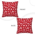 thumbnail image 3 of Square Throw Pillow Covers with Core, Funny Red Christmas Decoration Pillows for Sofa Beds, 16"x16", 3 of 9
