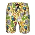 thumbnail image 3 of Fuzoiu Animals Print Men's Beach Shorts,Men's Swim Trunks,Quick Dry Board Shorts with Pockets,Men's Bathing Suits for Surfing, Running, and Casual Wear-Medium, 3 of 6