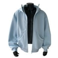 thumbnail image 3 of XIAONU Mens Hoodies Lightweight Comfortable Zip Up Hoodie Sweatshirts Casual Loose Fit Pullover Jacket For Daily Wear, 3 of 6