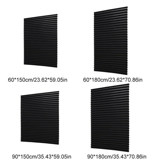 Window Blinds Cordless No Drill Cut to Size Clip On Stick On Self Adhesive Temporary Blinds Pleated Paper Blinds for Windows Doors Shades for Home Nursery Bedroom Kitchen Bathroom