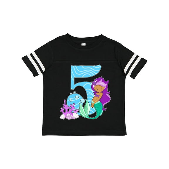 Inktastic Fifth Birthday Mermaid Girls Toddler T-Shirt