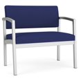 thumbnail image 1 of Lenox Steel Reception Waiting Room Bariatric Chair / Silver Steel / Blue, 1 of 5