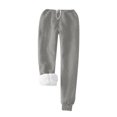 thumbnail image 4 of TaTaai Women's Winter Casual Warm Set Solid Round Neck Long Sleeve Pocket Top + Thick Fleece Pants Soft Cozy Home Outdoor Outfits Gift, 4 of 4