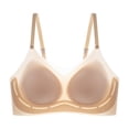 thumbnail image 4 of Women's Thin Seamless Vest Soft Support Large Chest Small Half Fixed Cup Breathable Bra Womens Bras Push up plus Size Bra Sports Sports Bras for Women High Support Pack Womens Workout Sports Bras, 4 of 4