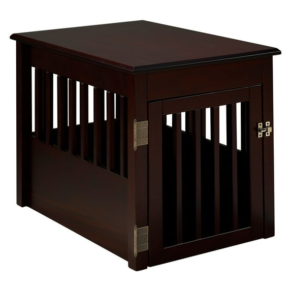 Ruffluv Rectangular Pet Crate End Table