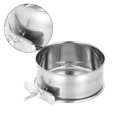thumbnail image 4 of Methold Pet Cage Bowl Bird Feeder Acero inoxidable Pet Coop Feeder Colgante desmontable Bird Cage Bowl Bird Accesorios 10 12 14cm Diámetro Suministros para pájaros 10*4.6 cm Methold PT000139-01, 4 of 6